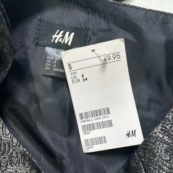 H&M Brand New Women’s Size 4 One Shoulder Cocktail Dress - Picture 6 of 11